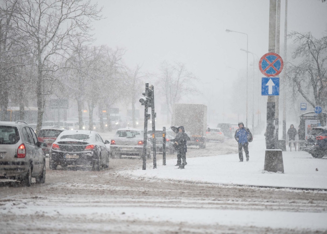 Zima w Łódzkiem - Łódź