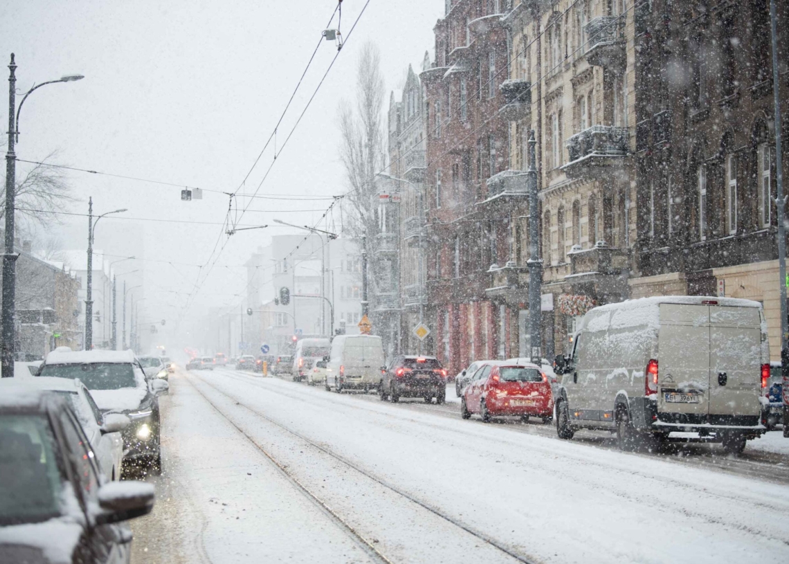 Zima w Łódzkiem - Łódź