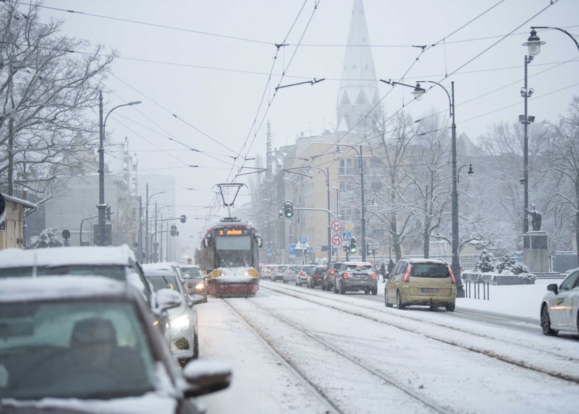 Zima w Łódzkiem - Łódź
