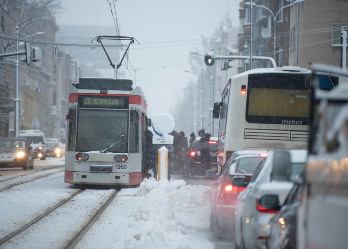 Zima w Łódzkiem - Łódź