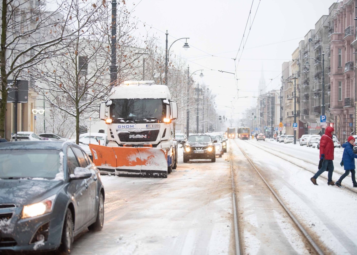Zima w Łódzkiem - Łódź