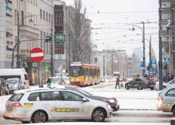 Zima w Łódzkiem - Łódź