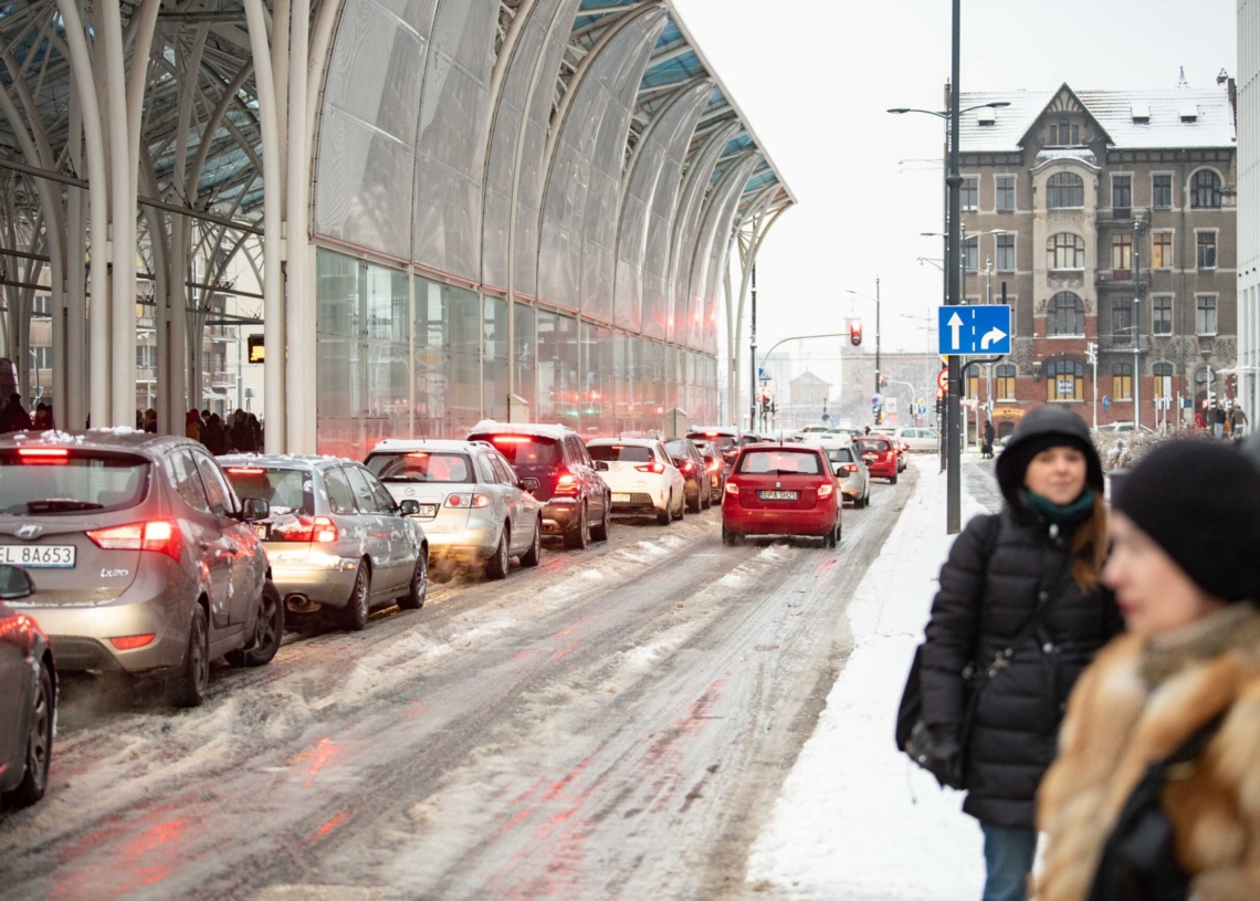Zima w Łódzkiem - Łódź