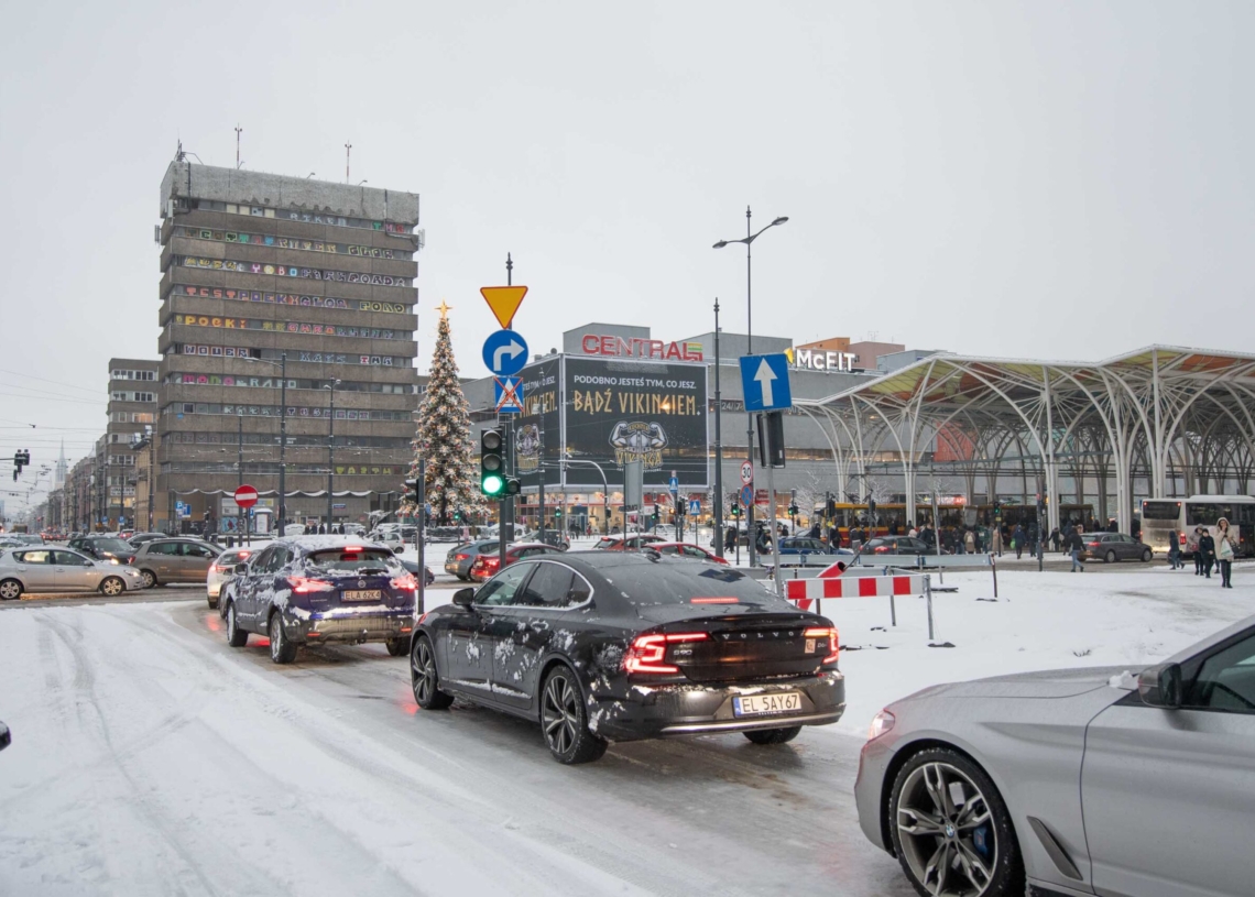 Zima w Łódzkiem - Łódź