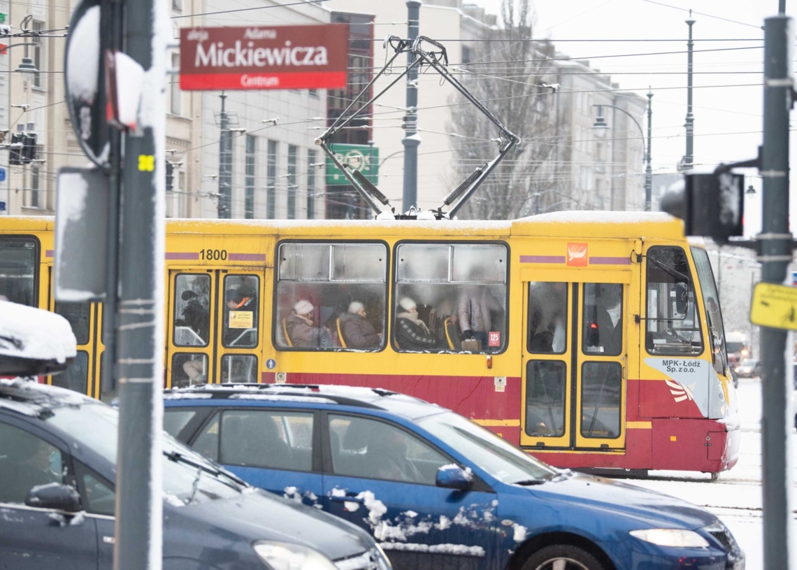 Zima w Łódzkiem - Łódź