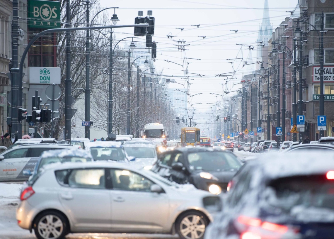 Zima w Łódzkiem - Łódź