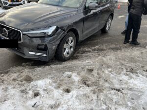 Wypadek na skrzyżowaniu Narutowicza i Konstytucyjnej w Łodzi