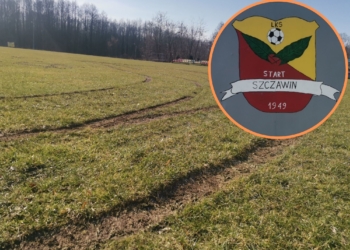 Ktoś zniszczył murawę boiska w Szczawinie