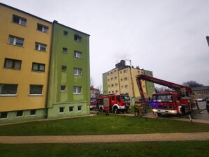 Pożar mieszkania przy 1 Maja w Zduńskiej Woli