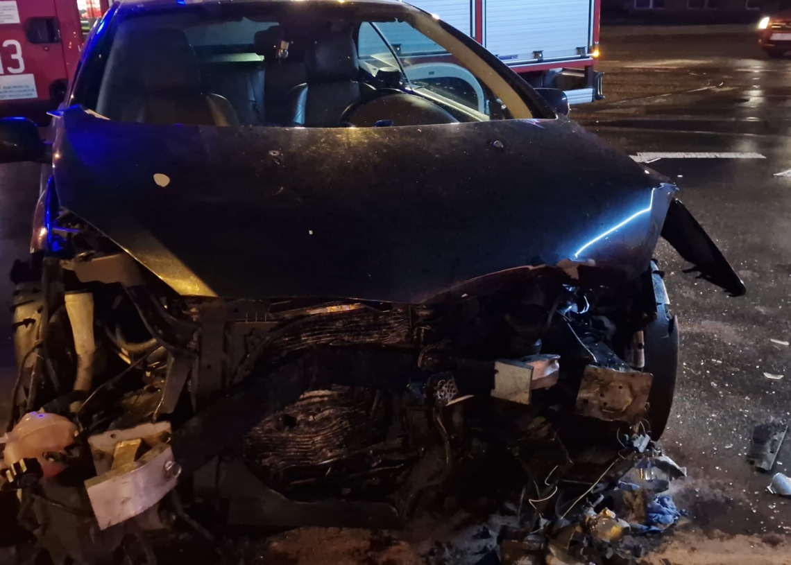 Wypadek na skrzyżowaniu marszałków w Łodzi