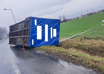 Zgubił kontener w Walichnowach