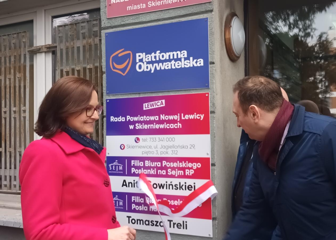 Otwarcie biura poselskiego Nowej Lewicy w Skierniewicach