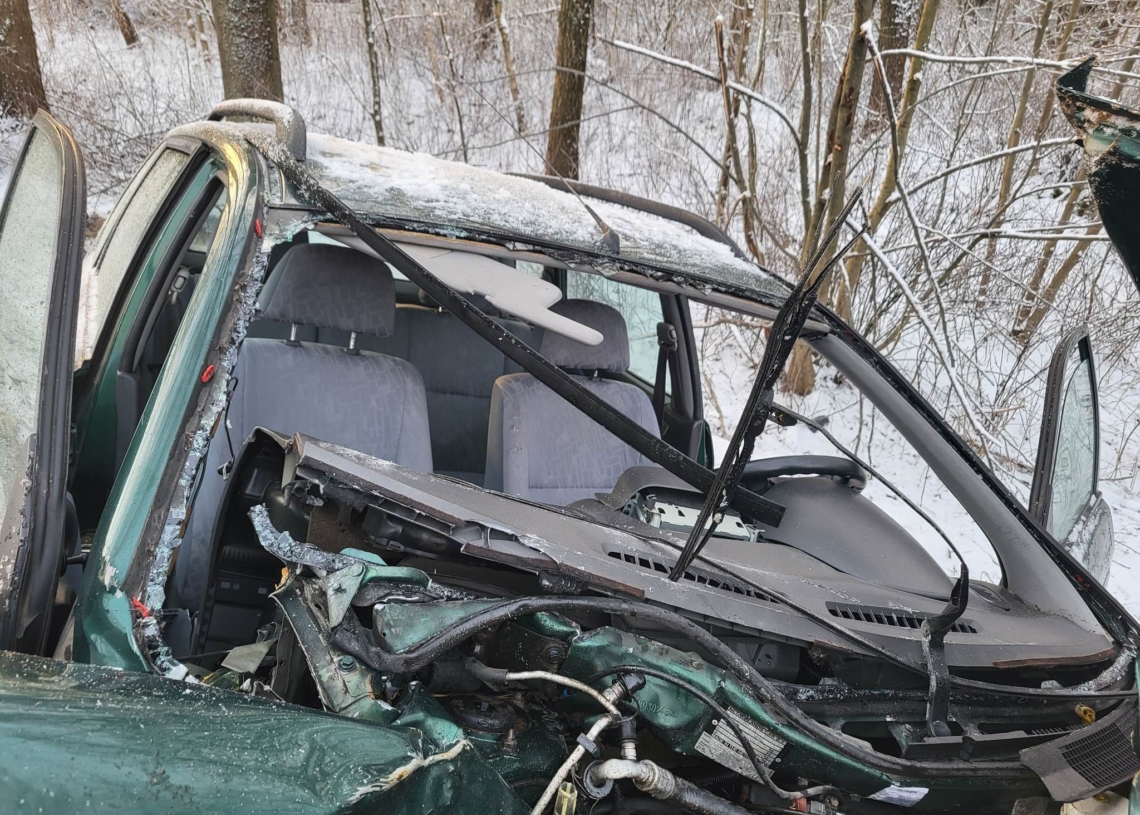 Wypadek na DK48 w Brudzewicach