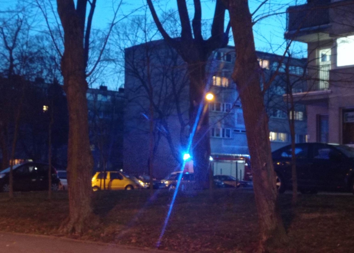 pożar w bloku przy Kazimierza