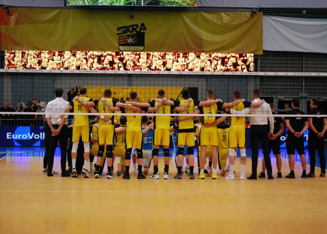 Półfinał Pucharu CEV 2022/23: PGE Skra Bełchatów – Valsa Group Modena 2:3. W finale zagrają Włosi [ZDJĘCIA]