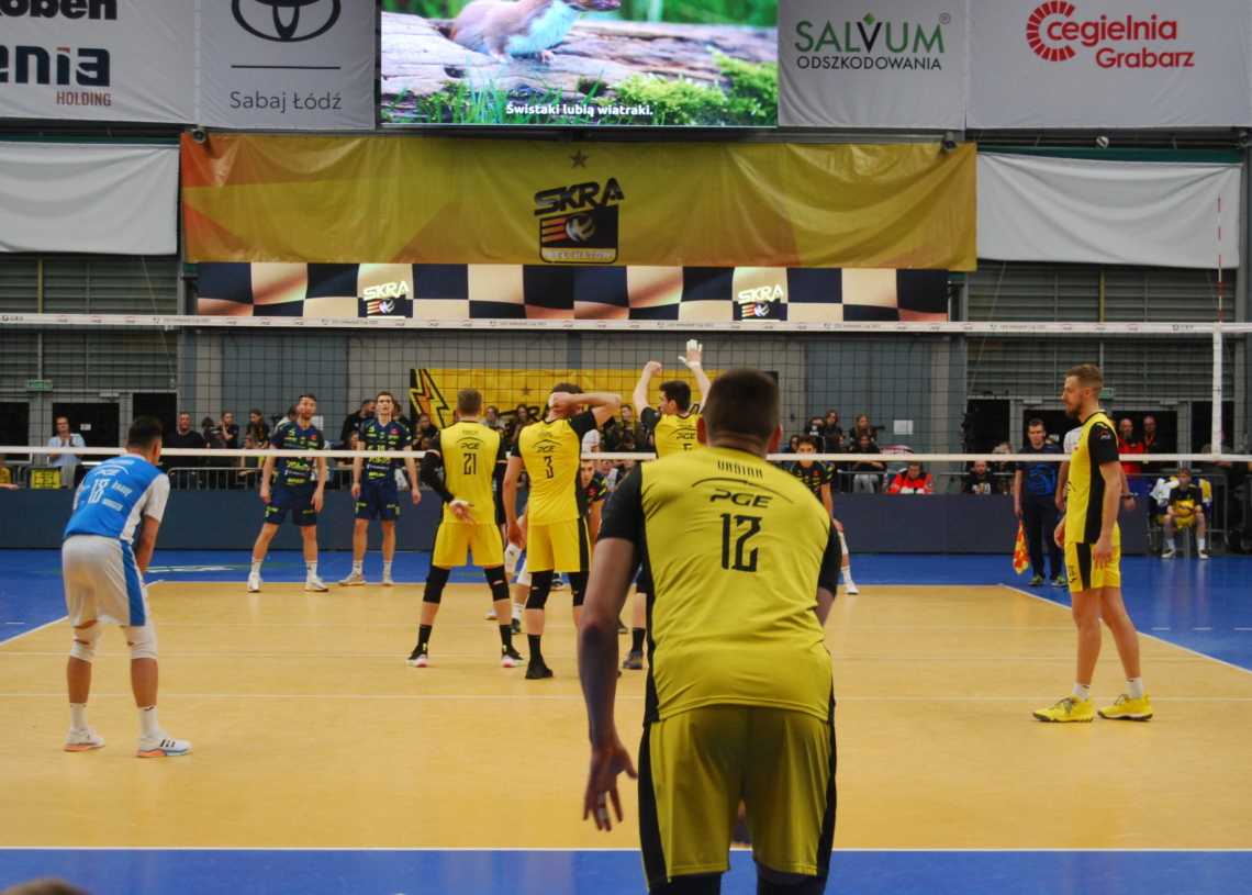Półfinał Pucharu CEV 2022/23: PGE Skra Bełchatów – Valsa Group Modena 2:3. W finale zagrają Włosi [ZDJĘCIA]