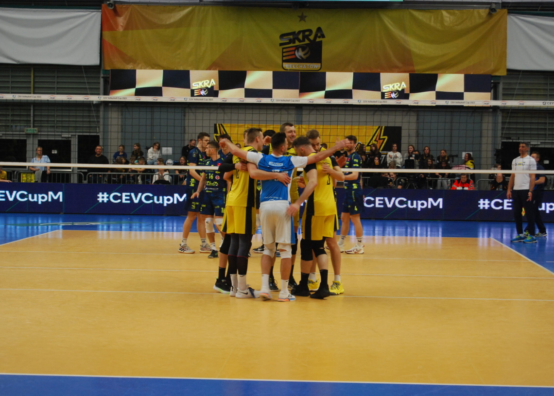 Półfinał Pucharu CEV 2022/23: PGE Skra Bełchatów – Valsa Group Modena 2:3. W finale zagrają Włosi [ZDJĘCIA]