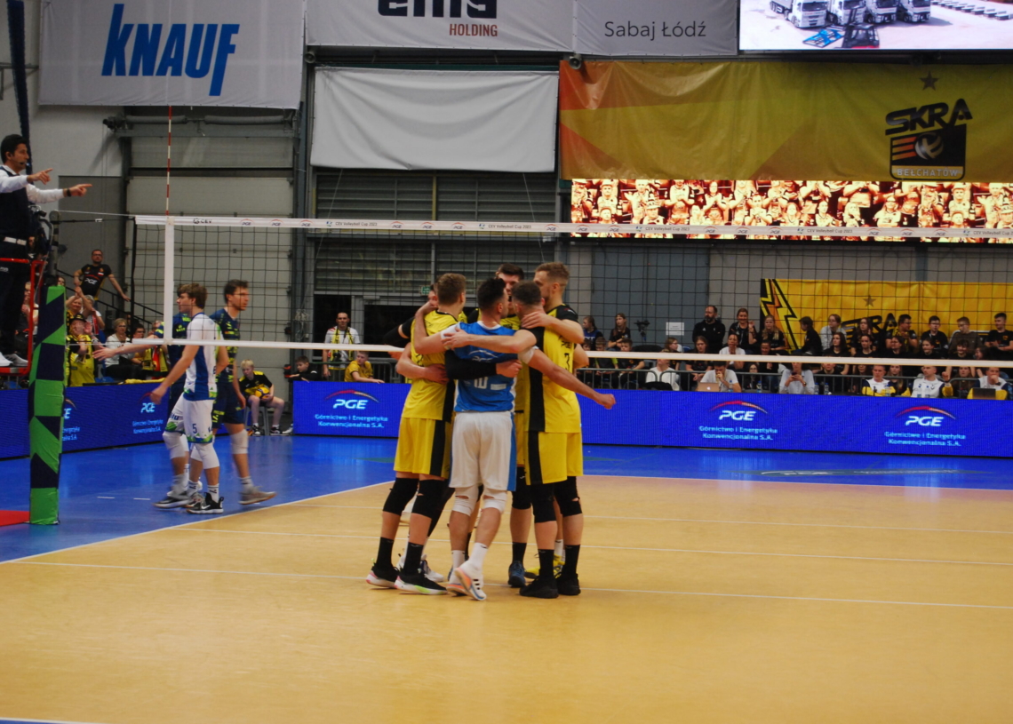 Półfinał Pucharu CEV 2022/23: PGE Skra Bełchatów – Valsa Group Modena 2:3. W finale zagrają Włosi [ZDJĘCIA]