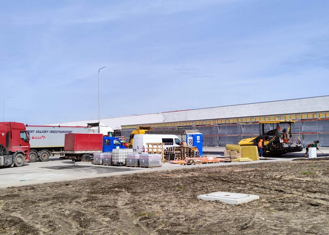 Przy węźle Kamieńsk autostrady A1 powstaje Obwód Utrzymania Autostrady