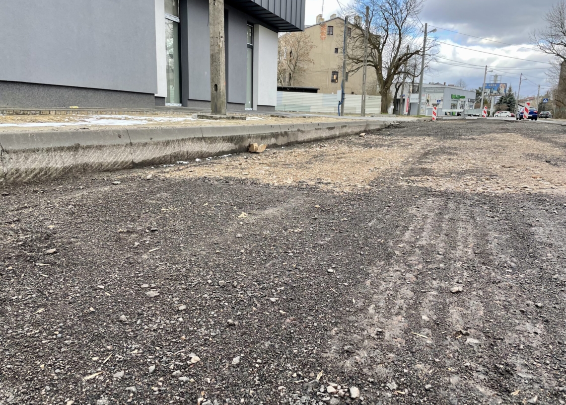 Remont Krakowskiej trwa od 22 dni. Zaawansowane prace rozbiórkowe między Cyganką a Biegunową [ZDJĘCIA + WIDEO]
