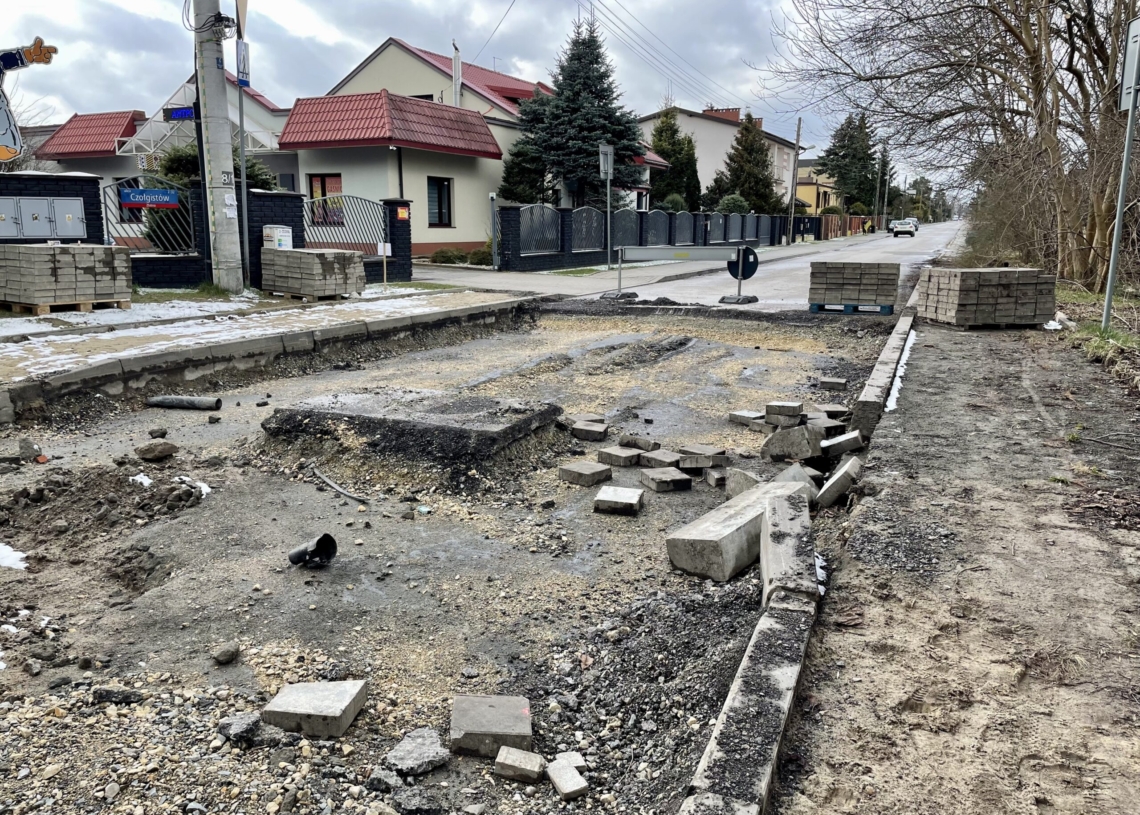 Remont Krakowskiej trwa od 22 dni. Zaawansowane prace rozbiórkowe między Cyganką a Biegunową [ZDJĘCIA + WIDEO]