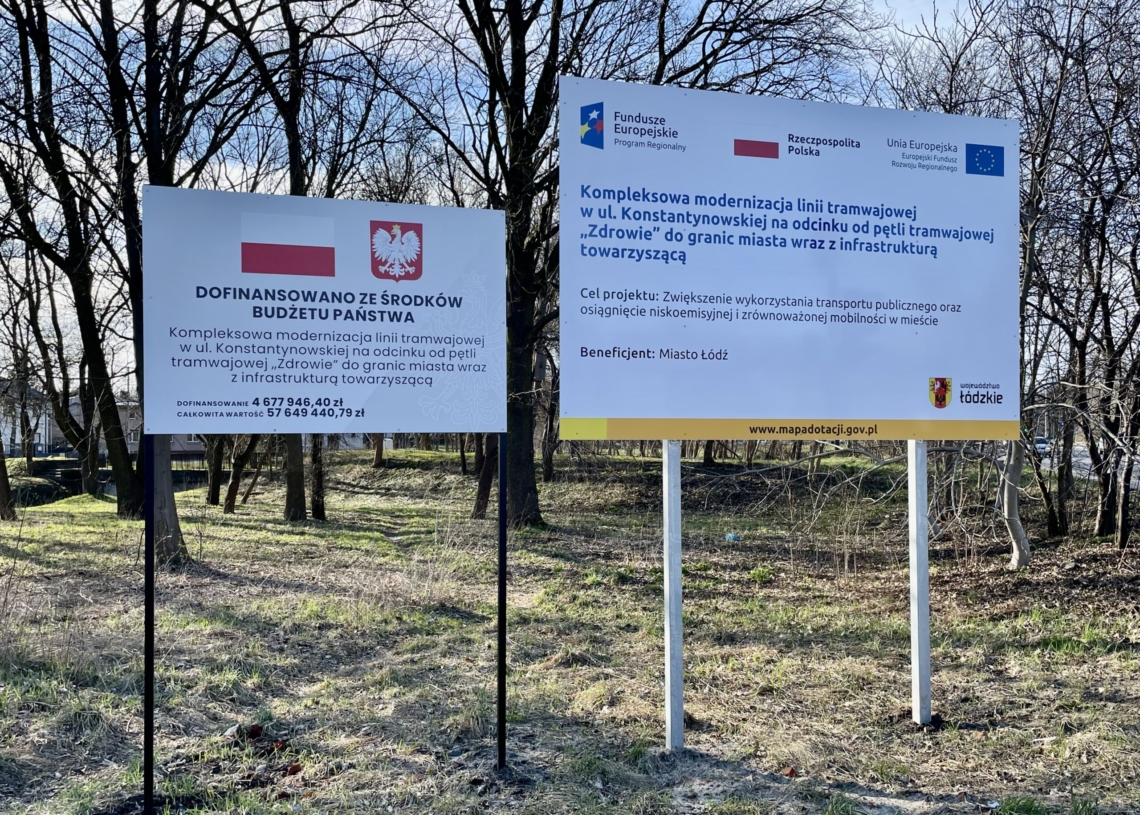 Modernizacja trasy tramwajowej do Konstantynowa. Dzisiaj mają zostać wznowione prace na konstantynowskim odcinku [ZDJĘCIA + WIDEO]