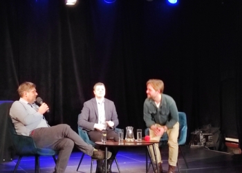 Spotkanie z Tomaszem Grzywaczewskim w łódzkim Domu Literatury
