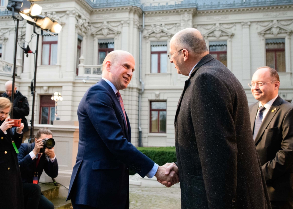 Szczyt B9 w Łodzi - powitanie gości Bukaresztańskiej Dziewiątki