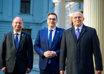 Szczyt B9 w Łodzi - powitanie gości Bukaresztańskiej Dziewiątki
