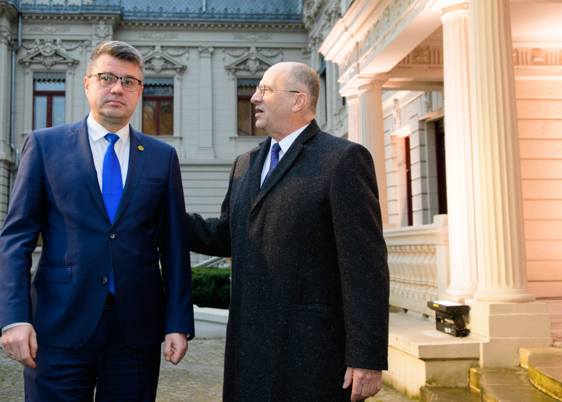Szczyt B9 w Łodzi - powitanie gości Bukaresztańskiej Dziewiątki