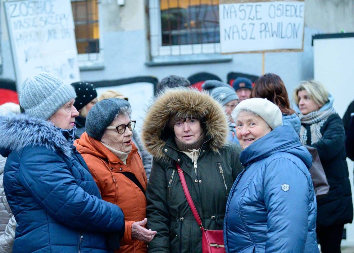 Protest mieszkańców przy Przemysłowej