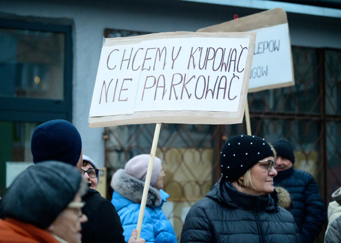 Protest mieszkańców przy Przemysłowej