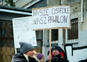 Protest mieszkańców przy Przemysłowej