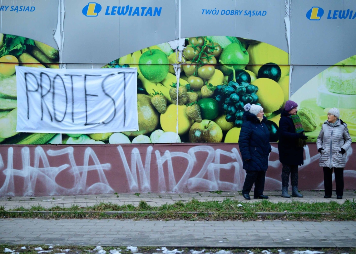 Protest mieszkańców przy Przemysłowej