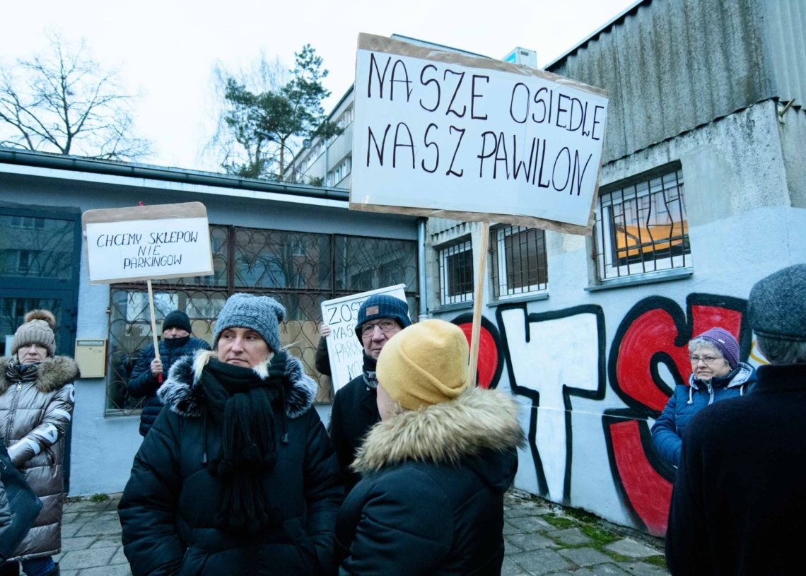 Protest mieszkańców przy Przemysłowej
