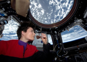 Kosmonautka Samantha Cristoforetti w Parlamencie Europejskim. Jako pierwsza zaparzyła kawę w kosmosie 1 Samantha Cristoforetti - włoska kosmonautka