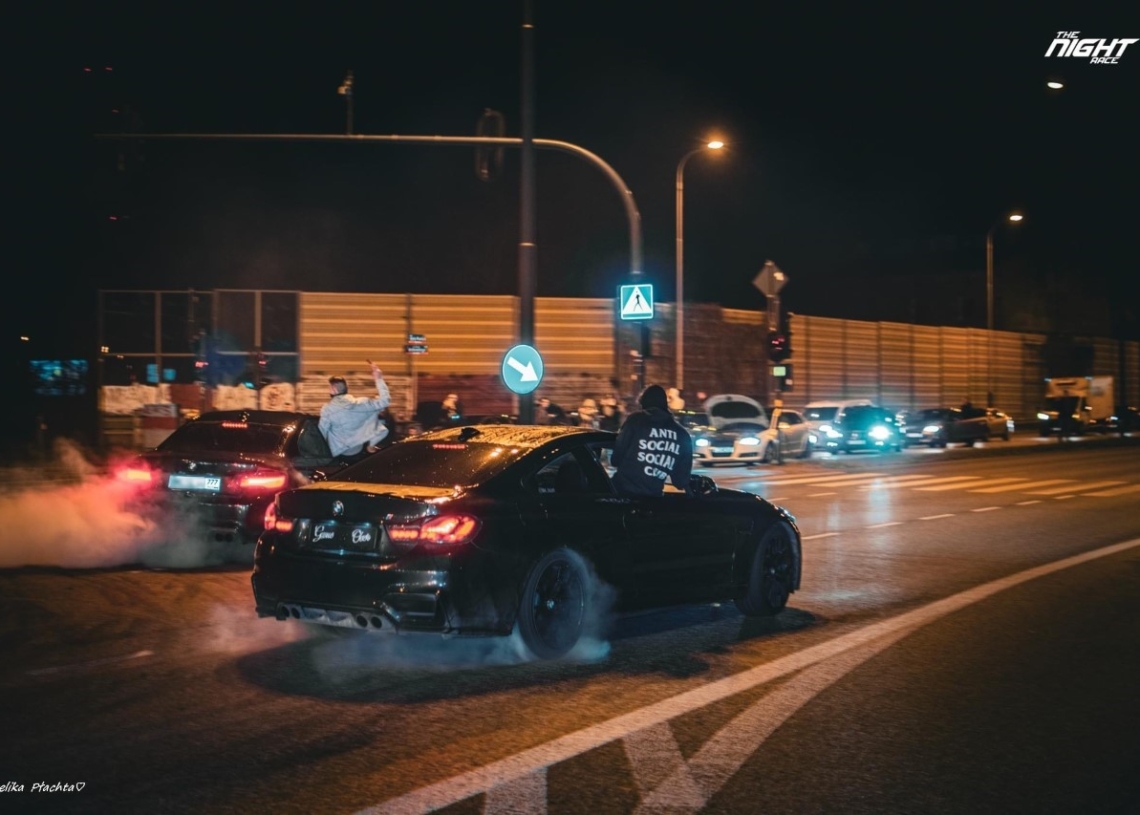 Drifting po łódzku, zaręczyny i mandaty na kwotę ponad 12 tys. złotych 1 Drifting po łódzku