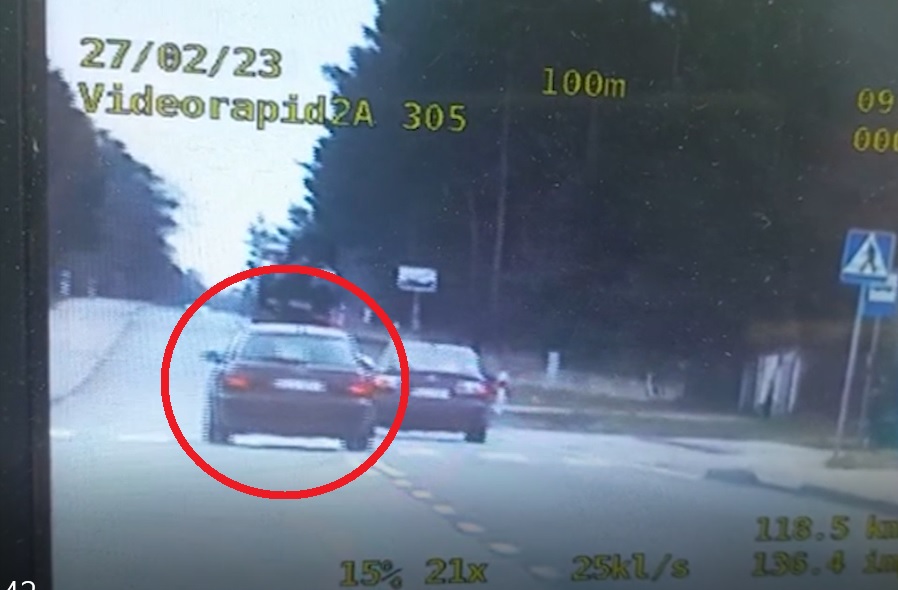 Kębliny: pędził ponad 130 km/h w terenie zabudowanym