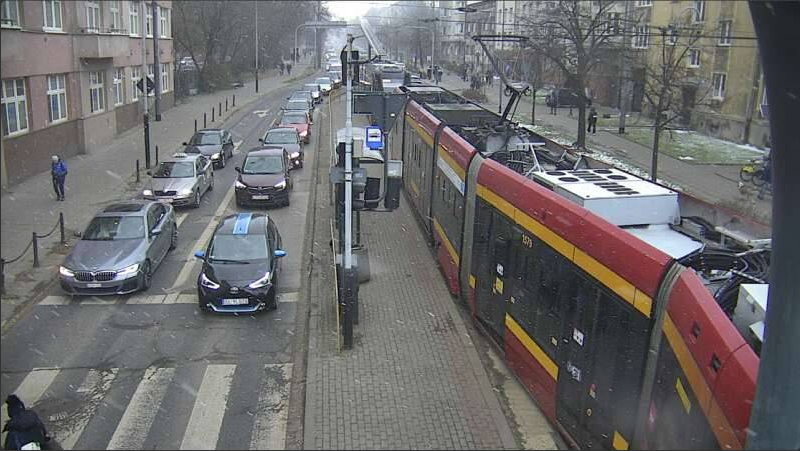Wykolejenie tramwaju na Narutowicza-Kopcińskiego w Łodzi