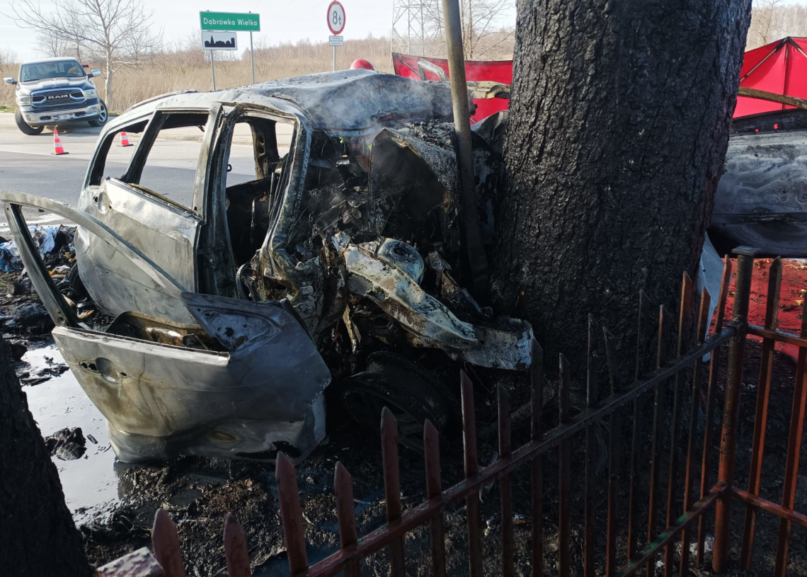 Śmiertelny wypadek w Dąbrówce Wielkiej