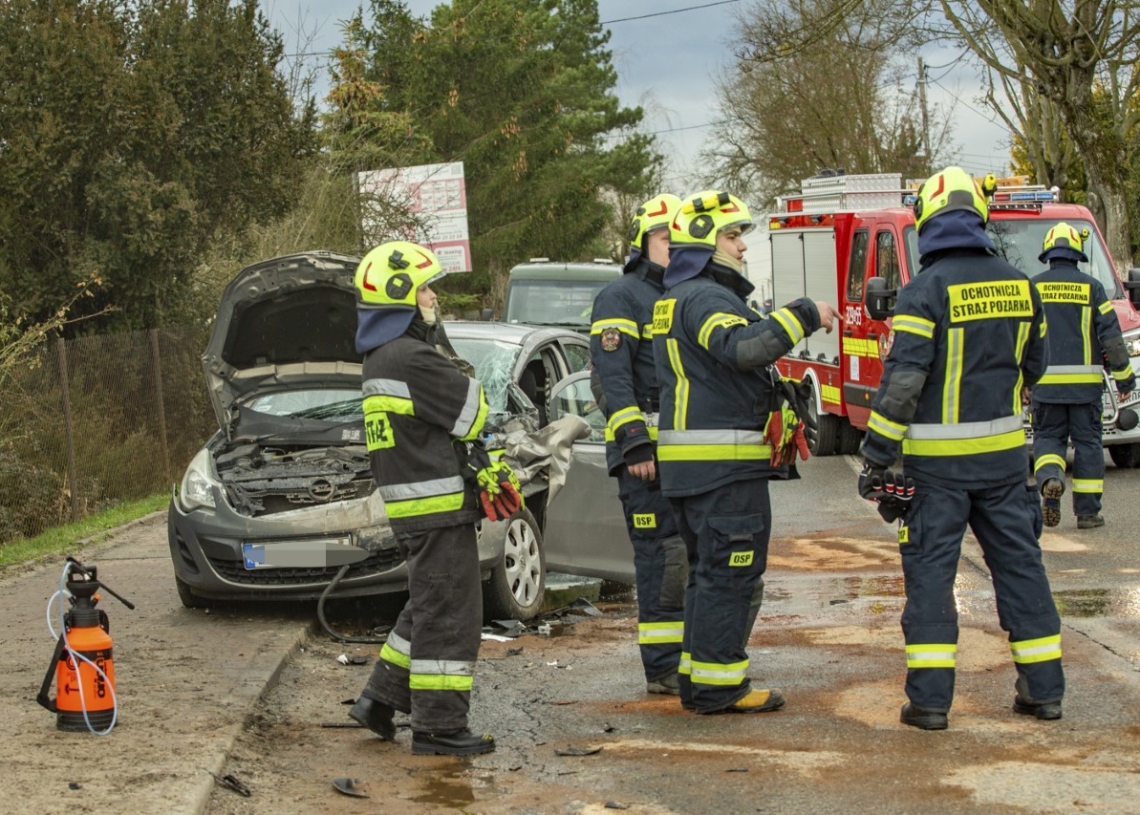 Wypadek na Kolumny w Łodzi