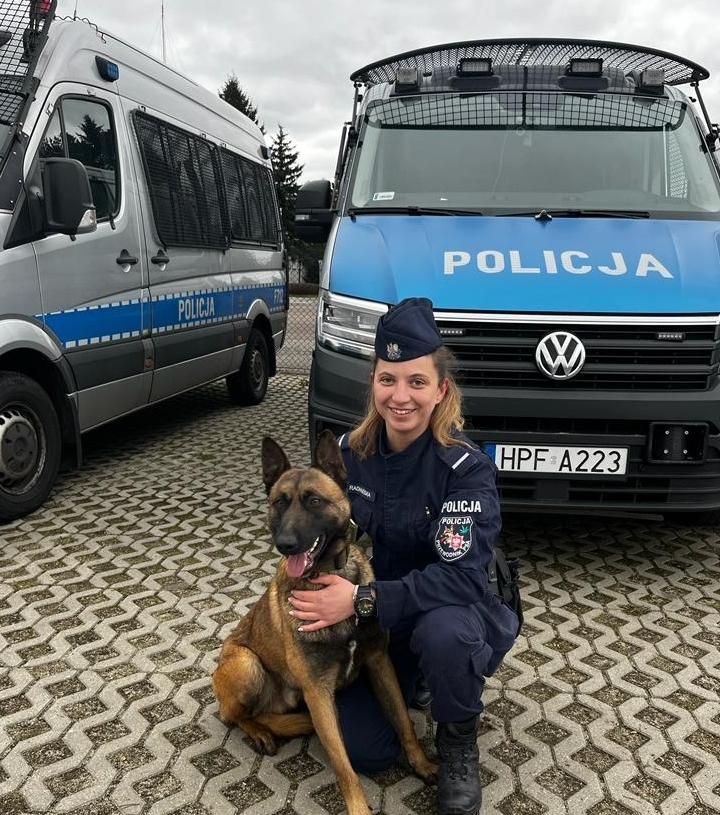 Oskar i Rewolta - nowi funkcjonariusze łódzkiej komendy