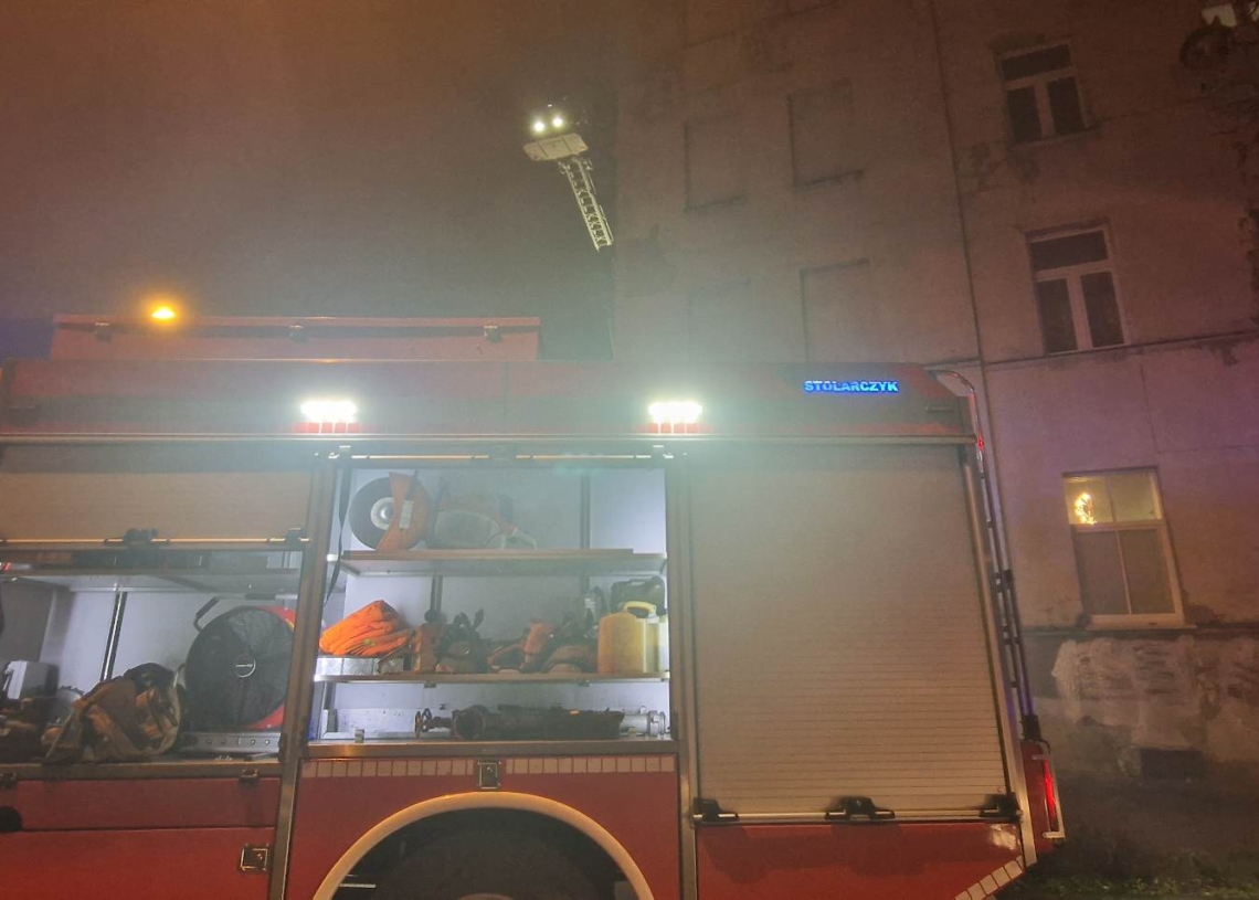 Pożar na Sienkiewicza przy Abramowskiego. 6 zastępów straży na miejscu