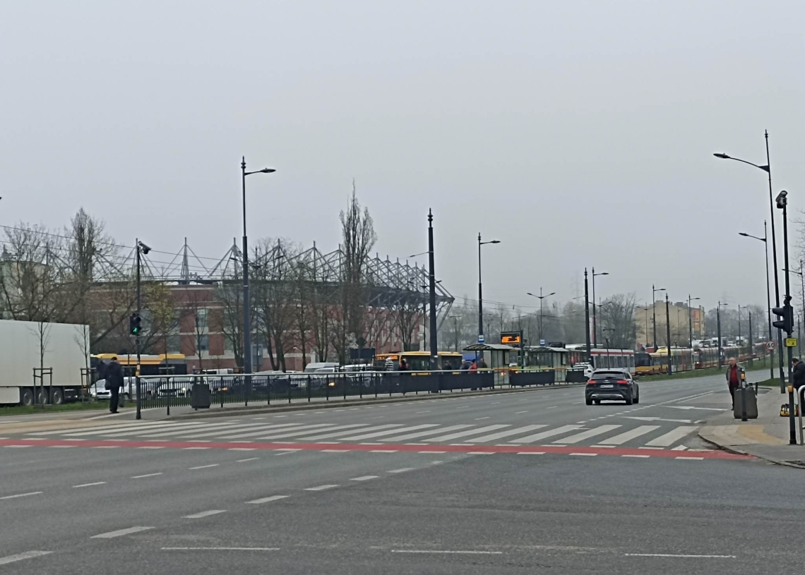 zatrzymanie ruchu tramwajowego na Piłsudskiego
