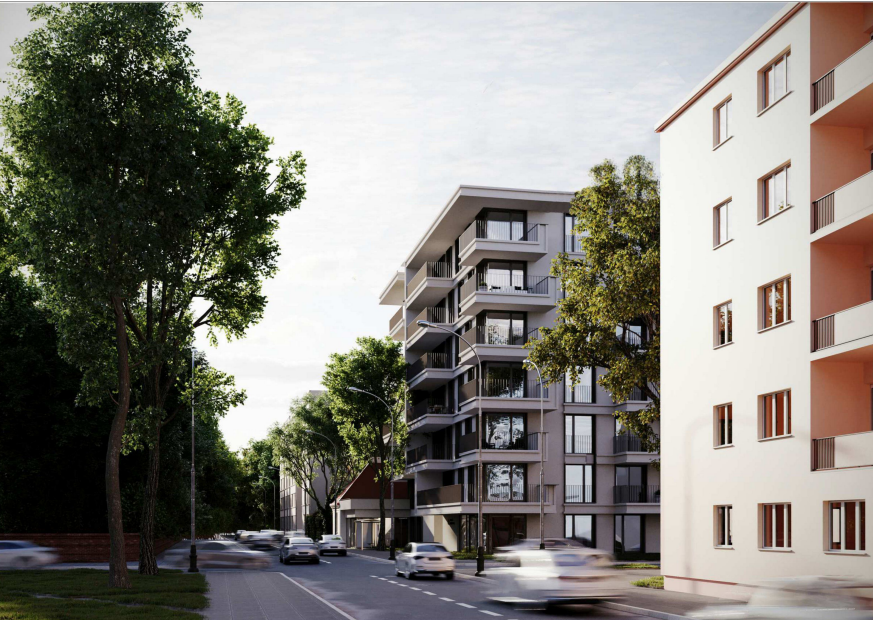 Apartamentowiec przy Parku Staszica