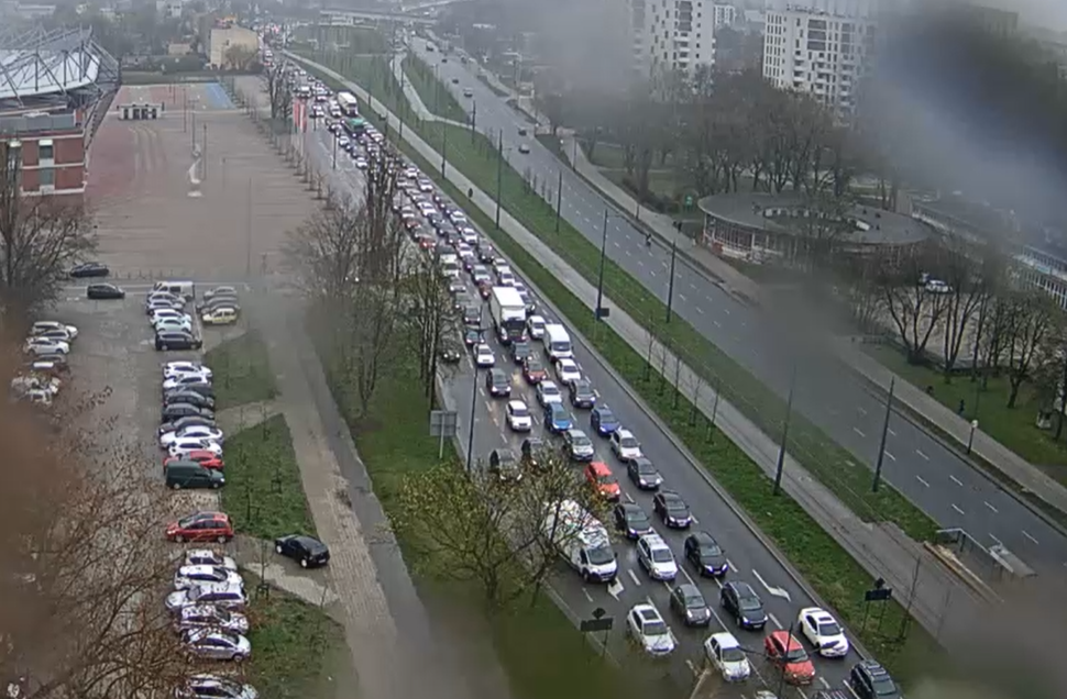 korki na Piłsudskiego