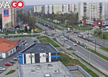 Zatrzymanie ruchu tramwajowego na Retkini