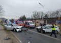 Wypadek na DK72 w Poddębicach