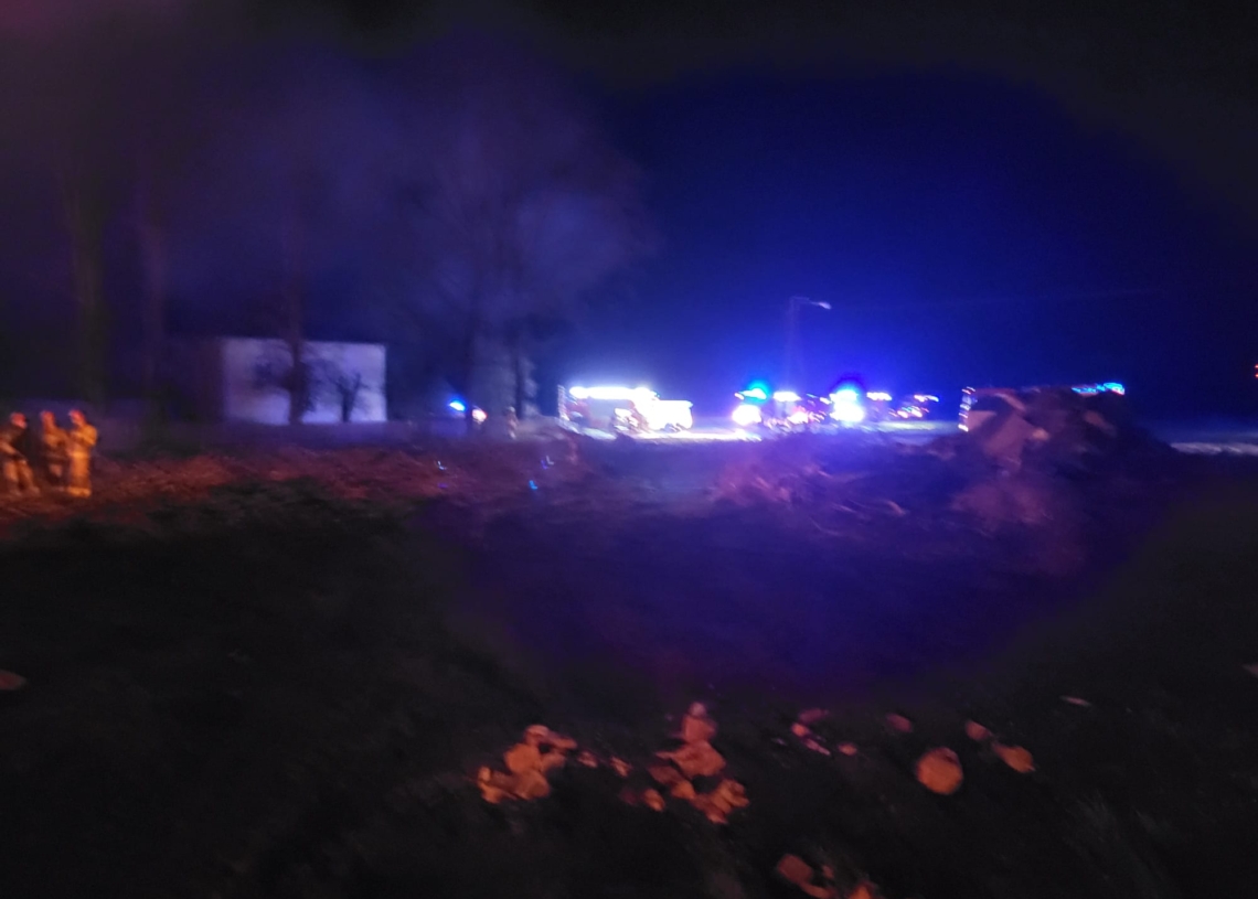 Podpalenie w miejscowości Grójec Wielki