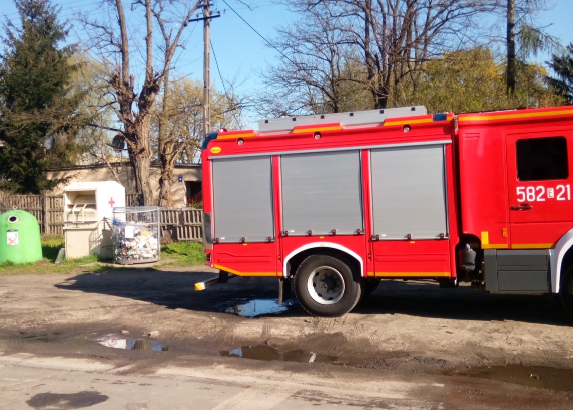 pożar w Ozorkowie